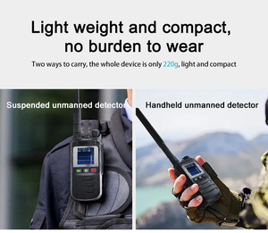 無人機検出器30MHZ-6400MHZポータブル2km UAV検出ハンドヘルドセキュリティ & 保護製品 - Product Image 5
