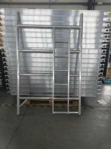 3m脚手架系统制造商带轮子的铝制脚手架H框架建筑用脚手架 - Product Image 3