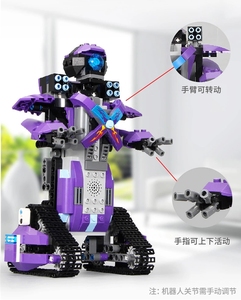 ホットモールドキングテクニックロバートセットリモートコントロールブロックロボットクローラーカーモデルビルディングブロックレンガキッズ教育玩具 - Product Image 4