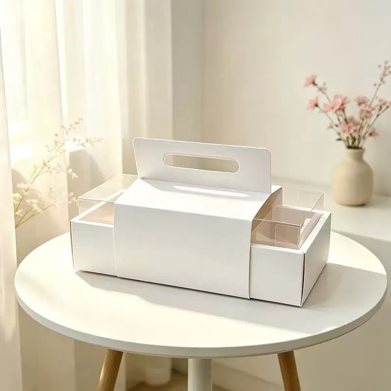 White with handle