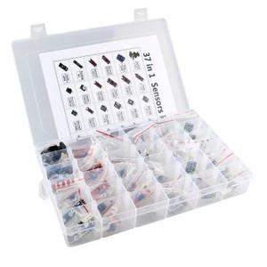 AEAK-Módulos de sensores para arduino 45 en 1, Kit de iniciación mejor que el kit de sensor 37 en 1, UNO R3 MEGA2560