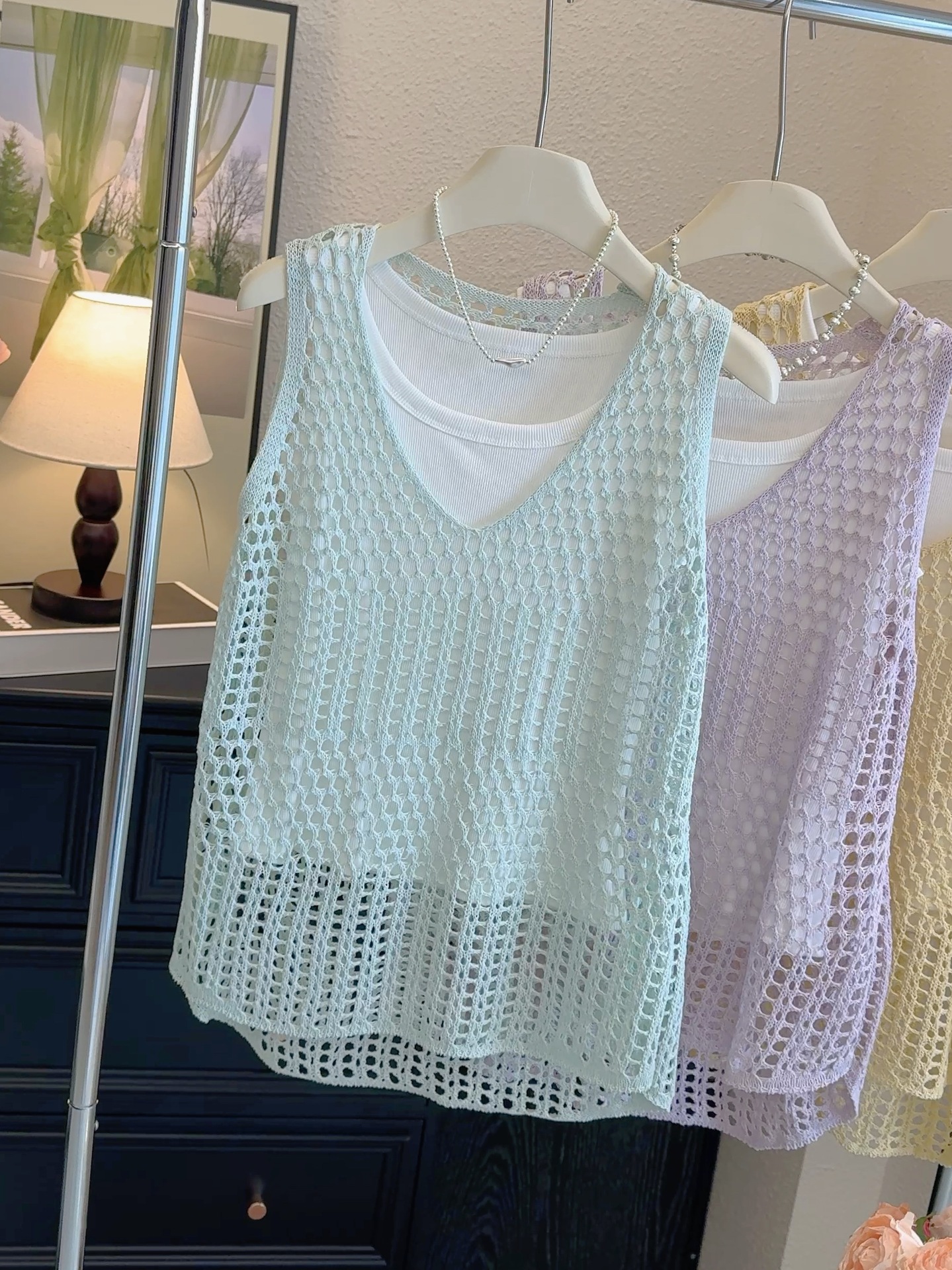 Blanc avec vert