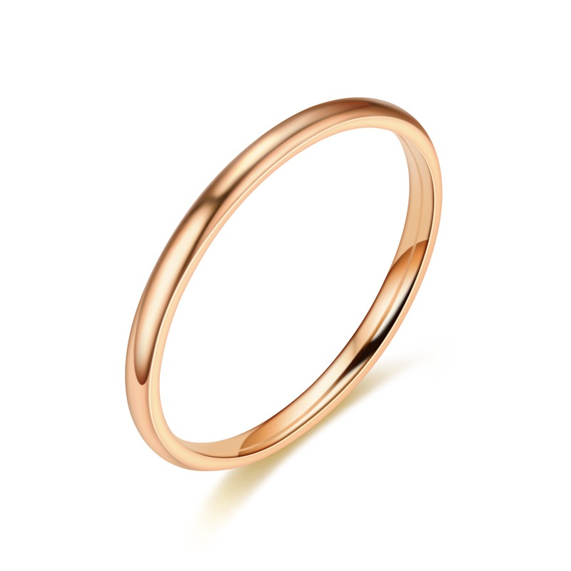 2mm rose gold round