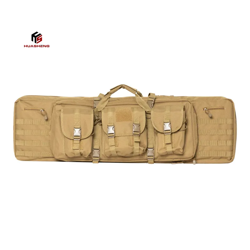 Waterproof 42" Gun Bag Double Tactical Range Long Case Outdoor Tool Bag