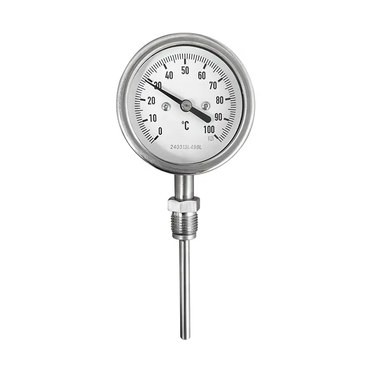 Roestvrijstalen Industriële Mechanische Wijzerplaat Thermometer Temperatuurmeter