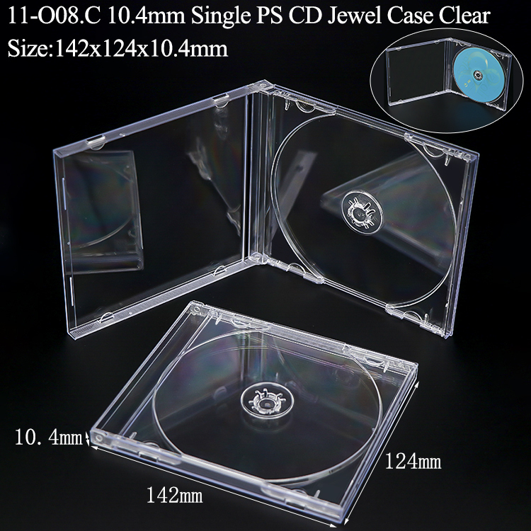 O08A : Boîtier CD 10,4 mm Transparent