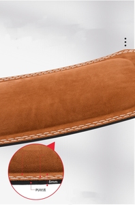 Spor salonu <span class=keywords><strong>Fitness</strong></span> egzersiz güç ağırlık kaldırma PU deri erkekler kadınlar için kol kemeri halter bel kemeri - Product Image 4