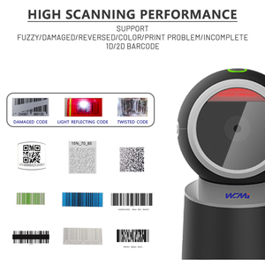 2D Omnidirectional Barcode <strong>Scanner</strong> 1D 2D QR <strong>Code</strong> Desktop <strong>Bar</strong> <strong>Code</strong> Reader for Supermarket Store Auto Sense <strong>Data</strong> <strong>Matrix</strong> Reader - Product Image 2