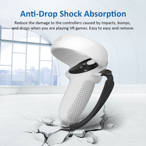 Silicone Protective Cover for Meta <strong>Quest</strong> 2 Handle Protector for Oculus <strong>Quest</strong> 2 Controller Rubber Case Skin Soft Shell - Product Image 4