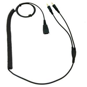 QDヘッドセット用のQD Rj11 Rj9 <span class=keywords><strong>USB</strong></span>または<span class=keywords><strong>DC2.5</strong></span> 3.5mmプラグ付きモノラルまたはバイノーラルコールセンターヘッドセット