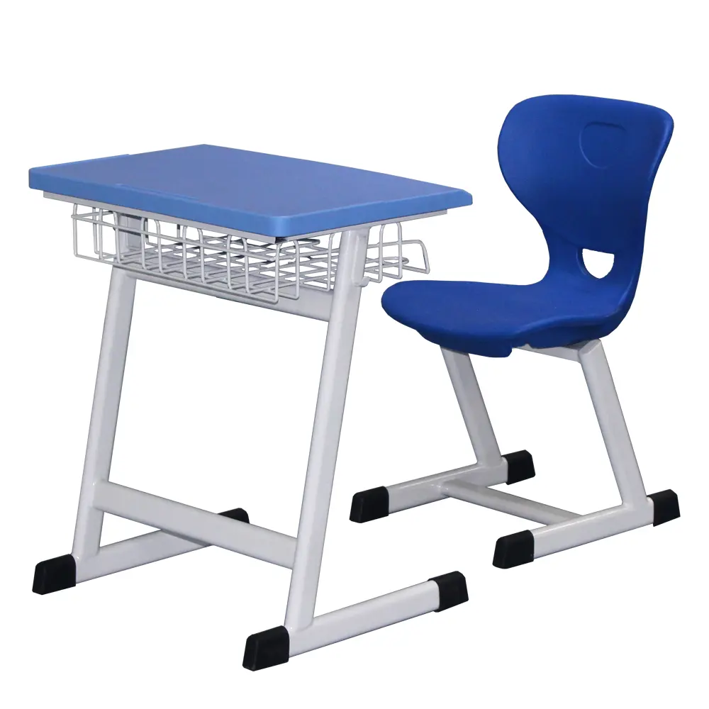 Set di nuove scrivanie e sedie per studenti universitari produttore di mobili per adulti tavolo da scuola