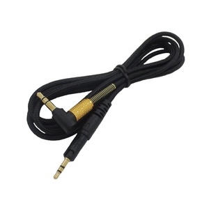 Cable de audio para auriculares con conector de bloqueo para Audio Technica ATH M50x/M40x/M60X/M70X con micrófono de control remoto de volumen - Product Image 3