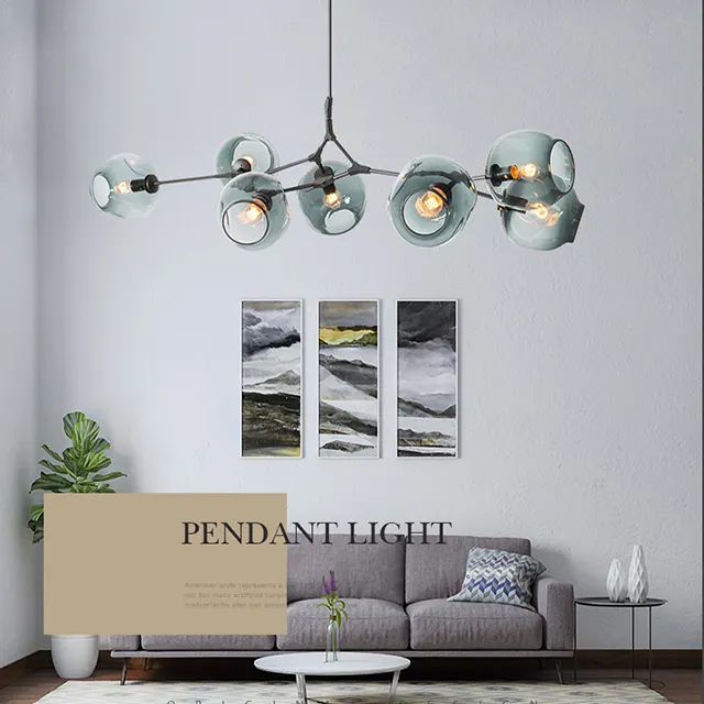 Подвесная Потолочная люстра, светодиодный потолочный светильник в стиле постмодерн