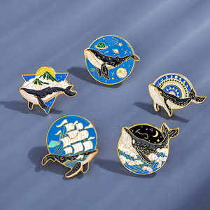 <span class=keywords><strong>Pin</strong></span> üreticisi güzel mavi okyanus balina balık karikatür <span class=keywords><strong>Pin</strong></span> Anime çanta dekorasyon Metal zanaat yumuşak mineli yaka rozeti - Product Image 1
