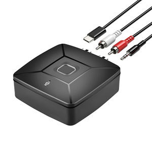 For Bluetooth5.4 Adapter Audio Receiver with 3.5 AUX <strong>Input</strong> and 2RCA <strong>Output</strong> for Car CD Player Laptop Old Speaker support 2 <strong>device</strong> - Product Image 1