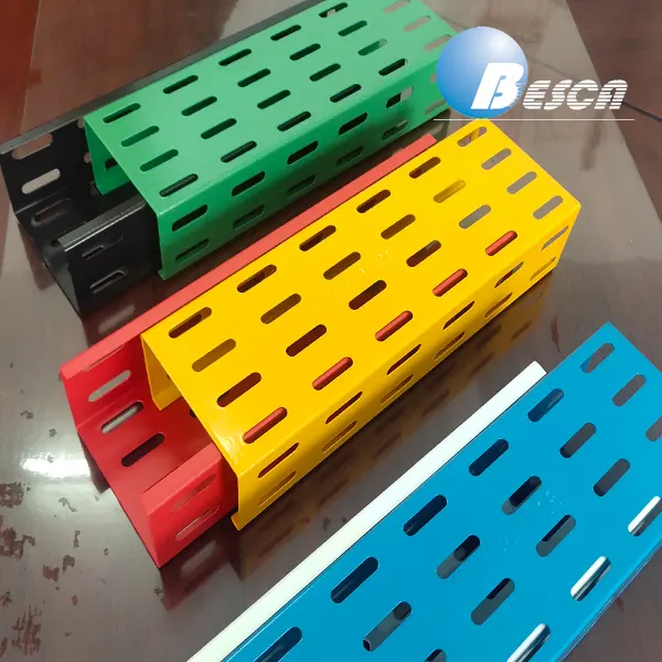BESCA Fast Delivery HDG Cable Tray New Design Perforated Flexible Cable Trays Bridge Construction