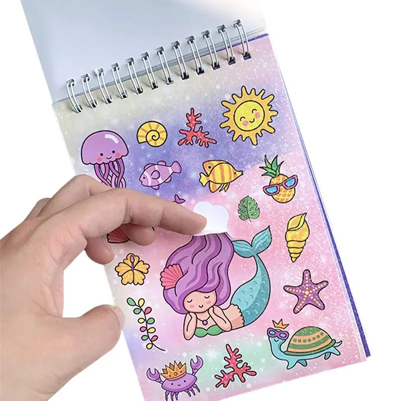 Cute Scrapbook Muti Designs stampa personalizzata pianificatore decorativo riutilizzabile attività per bambini premi libro adesivo per il diario