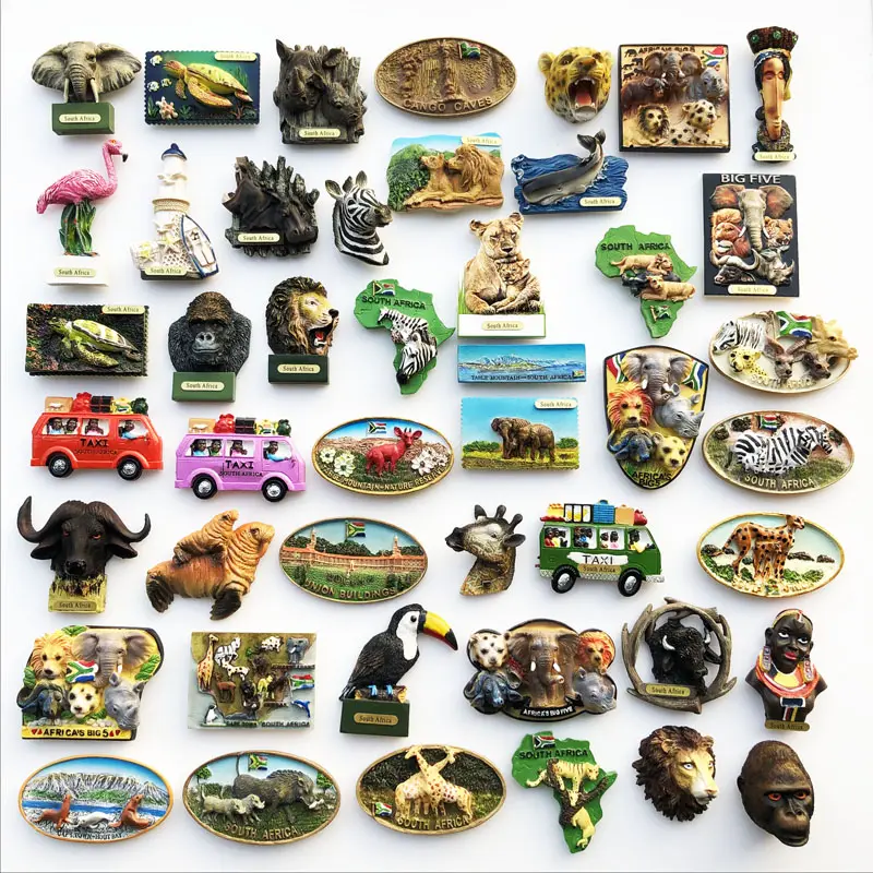 Travel Memorial Decorative Arts and Crafts 3D Magnet Souvenir 3 Resin Cultural Landscape Creative Decoration Contemporary