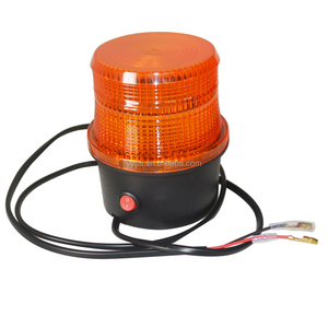 黄色10v-80v发光二极管工作灯嗡嗡圆形闪光灯汽车叉车闪烁叉车发光二极管警示灯 - Product Image 1