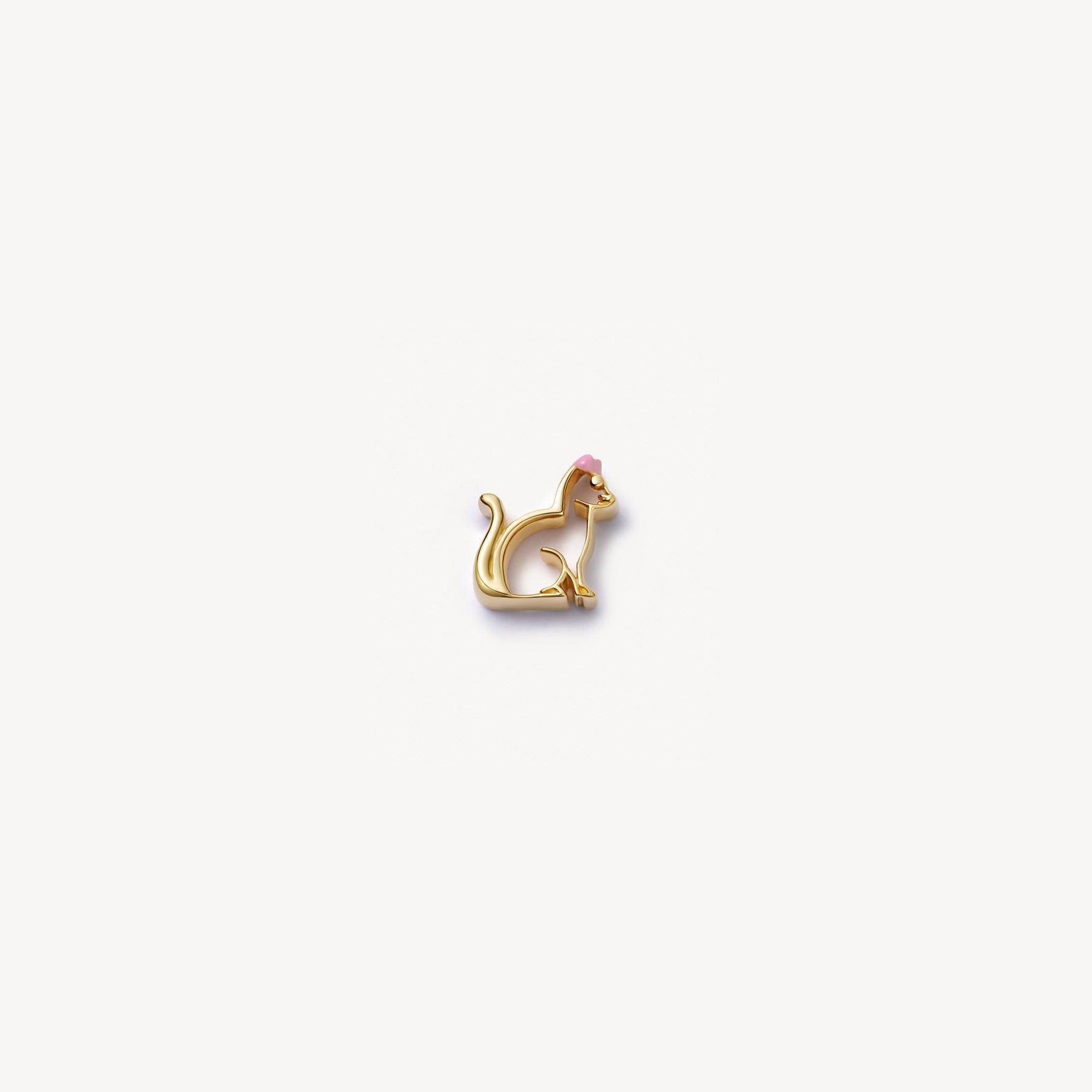 Ciondolo gatto d'oro