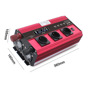 2000W <strong>DC</strong> 12V to <strong>AC</strong> 220V LCD Display Remote Control Modified Sine Wave <strong>Power</strong> Converter Inverter Outdoor - Product Image 3
