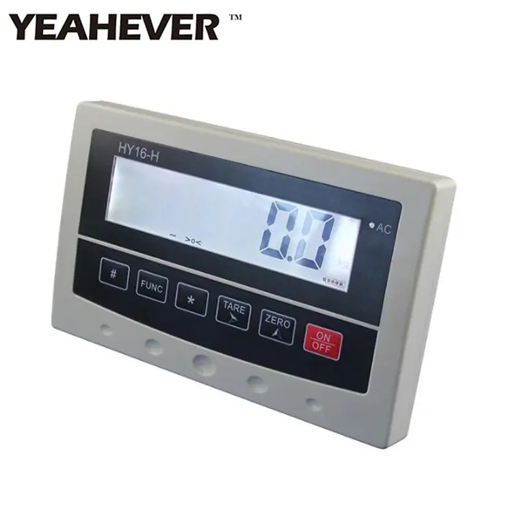 HY16-H calidad garantizada Escala electrónica indicador peso iluminación pantalla LCD indicador de pesaje