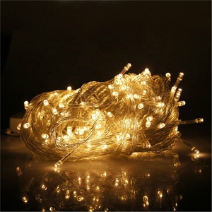 Navidad decoración al aire libre impermeable 10m regular led tipo de luz al por mayor directo de fábrica de energía de la batería de luz