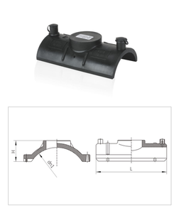 Yüksek kaliteli HDPE SDR11 PE100 gaz füzyon sızdırmazlık eyer özel t-tipi eyer uygulamaları için kullanılabilir - Product Image 3