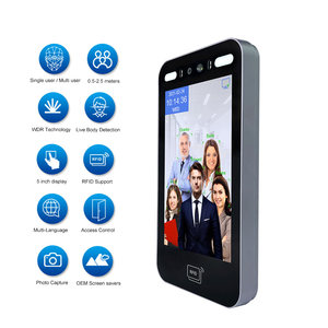 8 Inch Screen Cloud Software Id Card Face Recognition Access Control Qr Code Biometric Access Control - Product Image 4
