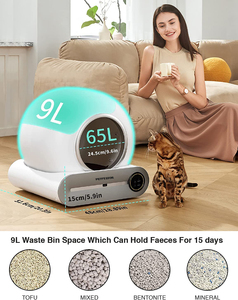2023 Petfessor yeni daha az navlun maliyeti büyük otomatik kedi kutusu ile App uzaktan kumanda sağlık monitör kedi kum kabı - Product Image 2