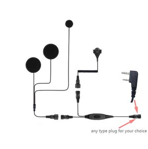 K Plug Motorcycle Full Face Helmet Headset with PTT for <strong>Retevis</strong> RT22 RT68 <strong>RT21</strong> H-777 RT27 RT86 RB68 Two Way Radio - Product Image 1