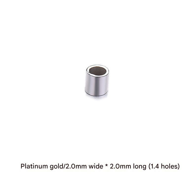 Or platine/2,0 mm de large * 2,0 mm de long (1,4 trous)