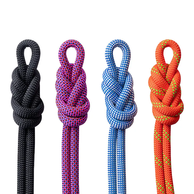 Custom 10mm Static Rope Outdoor Rock Climbing Downhill Rope High-Altitude Operation High Strength Safety Life Line Rope