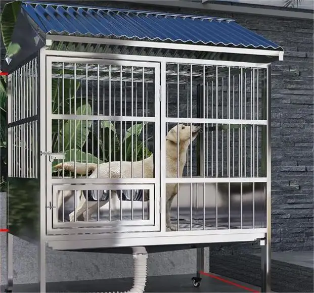 Cage pour chien en acier inoxydable de haute qualité cages pour animaux cages pour chiens