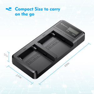 スマートマイクロUSBType-Cリチウムイオン交換NP-F970充電式バッテリーデジタル急速充電器 - Product Image 3