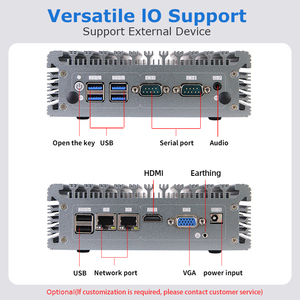 Fábrica OEM Elkhart Lake Ce-leron J6412 Mini ordenador VGA HD Mini-PCIe Compatible con WIN 11 Linux mini pc - Product Image 6