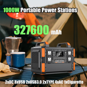 Trạm điện di động 1000W, dung lượng 327600mAh, máy phát điện ngoài trời, sạc năng lượng mặt trời, nguồn điện dự phòng cho cắm trại và khẩn cấp - Product Image 6