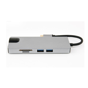 สถานีฮับ USB 8-in-1 Type-C PD VGA HDML LAN-1000MB USB 3 - Product Image 2