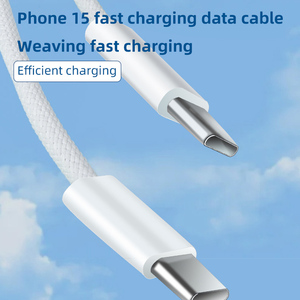 Hot Selling Nylon Braided Electrical <strong>Cable</strong> Phone C-type to C-type <strong>Cable</strong> C-type Suitable for Phone 15 - Product Image 3