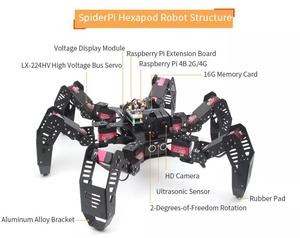 Hiwonder SpiderPi, паровое программирование, Hexapod Robot, работает на Raspberry Pi в 2020 году