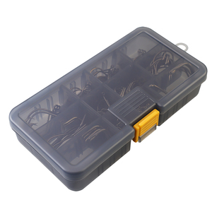 Palmer 161 cái 190g thép carbon cao bù đắp vòng tròn móc câu cá mạ Niken chống gỉ móc thiết lập hộp bạch tuộc móc - Product Image 2