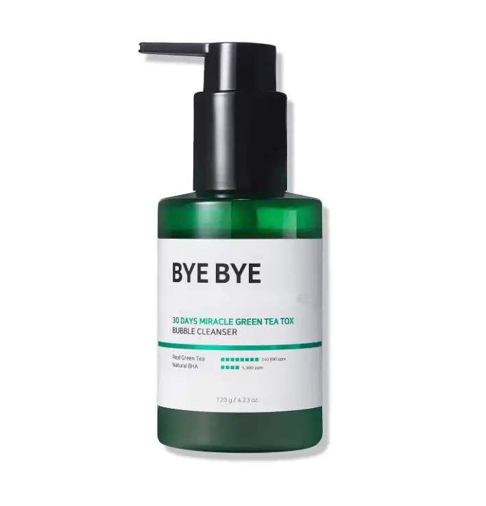 SOME BY Ma Bye Bye Blackhead 30 Days Miracle Green Tea Tox Bubble Cleanser 4.23 Oz 120g