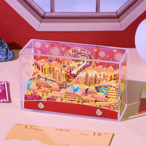 <span class=keywords><strong>3D</strong></span> Memo Pad tùy chỉnh dính Lưu ý rắn năm bàn lịch xé ra lưu ý pad stataionery Acrylic Hộp quà tặng cho sinh nhật Giáng sinh - Product Image 5