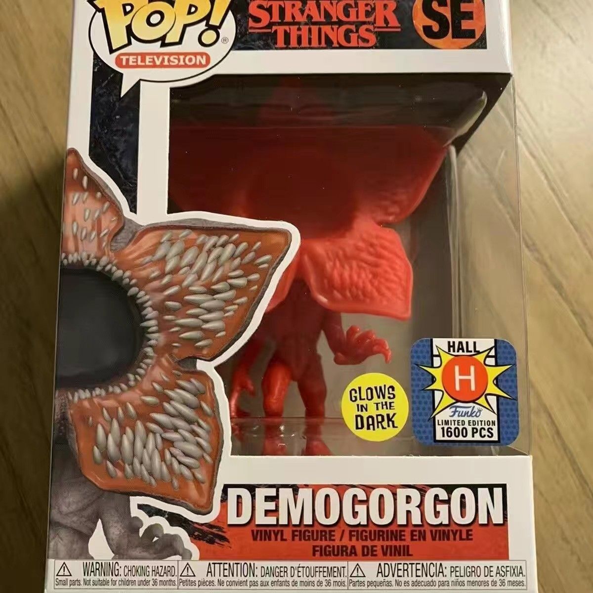 Fleur mangeuse d'hommes orange-fait main