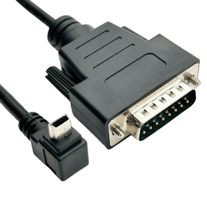 Özel RS232 seri D-SUB kablo yukarı aşağı açı MINI USB 5P DB15 kablo - Product Image 1