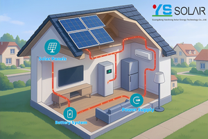 All-in-One 8KW Home Solar <strong>Power</strong> System <strong>Kit</strong> Monocrystalline Silicon Lithium Ion PWM Off-Grid Fully-<strong>Amped</strong> 6KW 10KW 30KW Series - Product Image 3