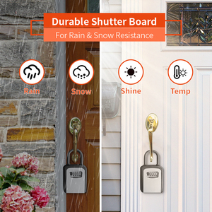 Small Metal <strong>Lock</strong> <strong>Box</strong> Wall Mount 4 Digit Key Storage <strong>Box</strong> Cabinet Security Safes Combination Heavy Keylock <strong>Box</strong> - Product Image 3