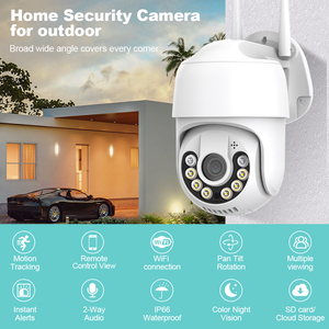 Loosafe 17SEE APP H.265อินฟราเรด WiFi ความปลอดภัย Pan Tilt 4MP เครือข่ายกล้องวงจรปิดกล้องโดมมินิการติดตามอัตโนมัติ PTZ กล้อง IP กลางแจ้ง - Product Image 2