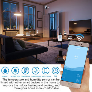 RSH Tuya ZigBee <strong>Temperature</strong> <strong>Humidity</strong> <strong>Sensor</strong> With LCD Screen Display Battery Included <strong>Temperature</strong> and <strong>Humidity</strong> <strong>Sensor</strong>