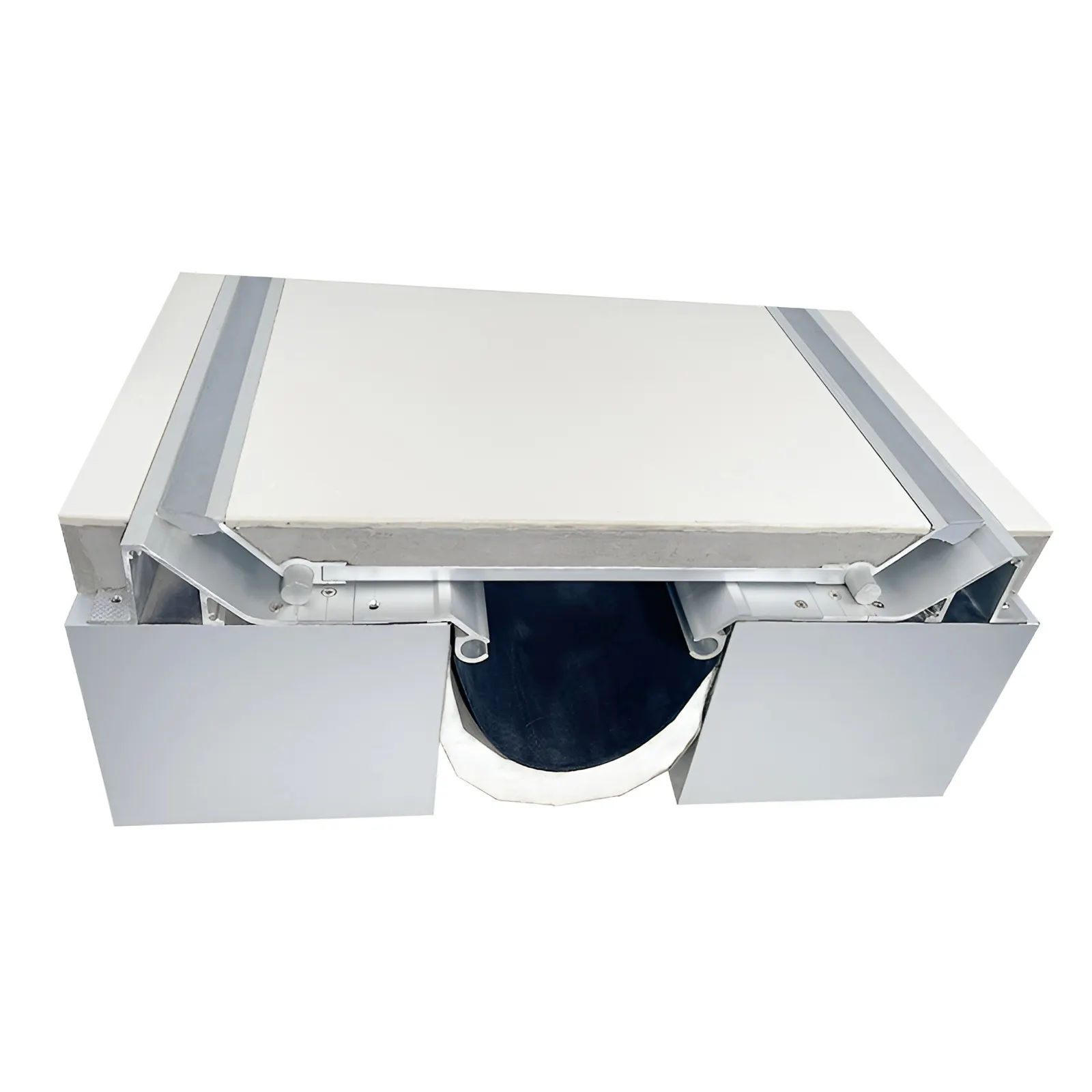 Modular Pan System Recessed Aluminum Floor Expansion Joint Cover Seismic Concrete Expansion Joint